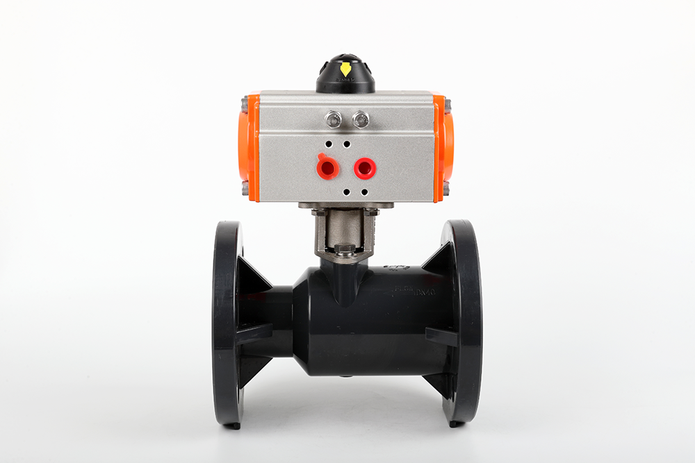 浠水气动法兰一体球阀